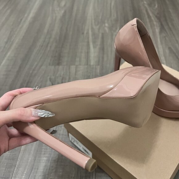 Steve Madden Blush Heels Stilettos Classy Elegant Night Out Shoes - Picture 3 of 8